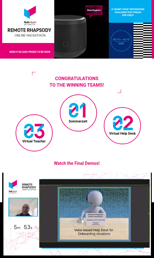 Zweiter Gewinner im Hackathon